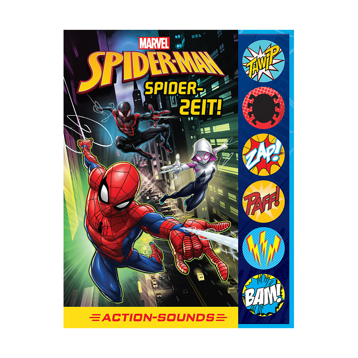 Marvel Spider-Man - Spider-Zeit! - Action-Soundbuch mit 6 Geräuschen und 4 Comicgeschichten für Kinder ab 6 Jahren