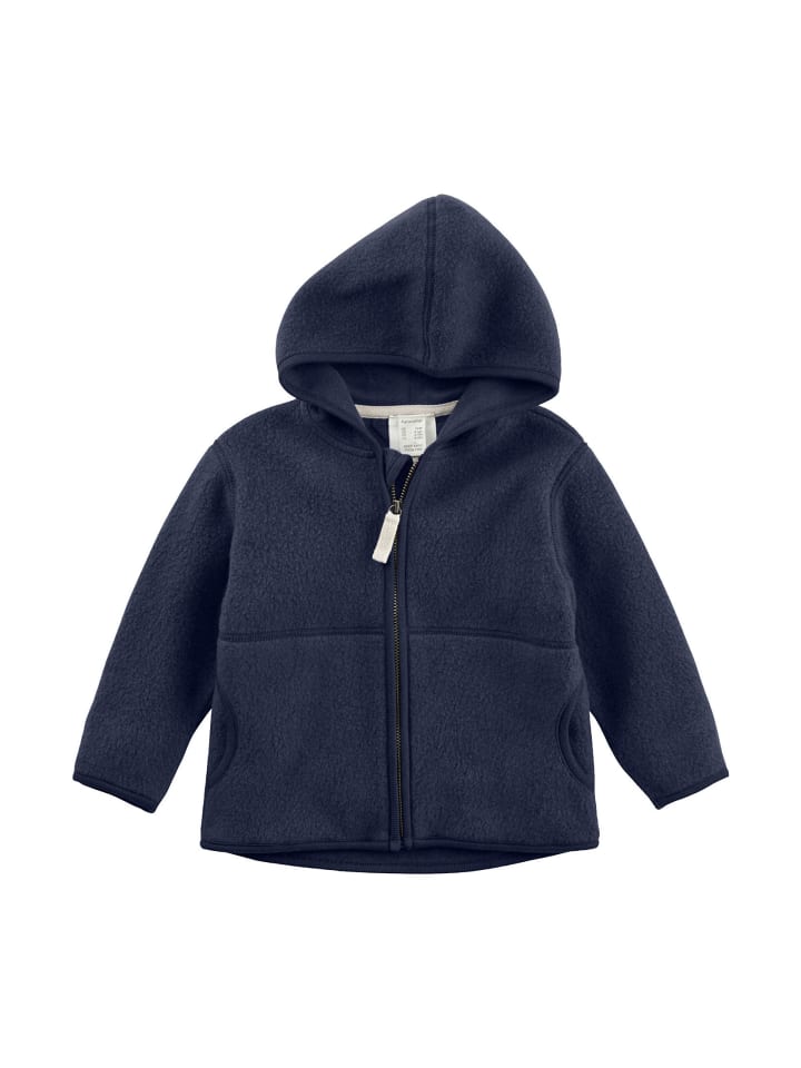 Hessnatur Fleece-Jacke in dunkelblau günstig kaufen