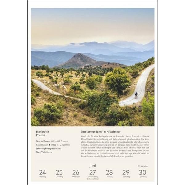 RADWANDERLUST WOCHEN-KULTURKALENDER 2024 - Kalender