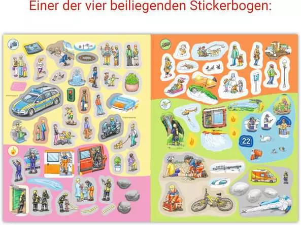 Ravensburger Wieso? Weshalb? Warum? Stickerheft: Einsatzfahrzeuge