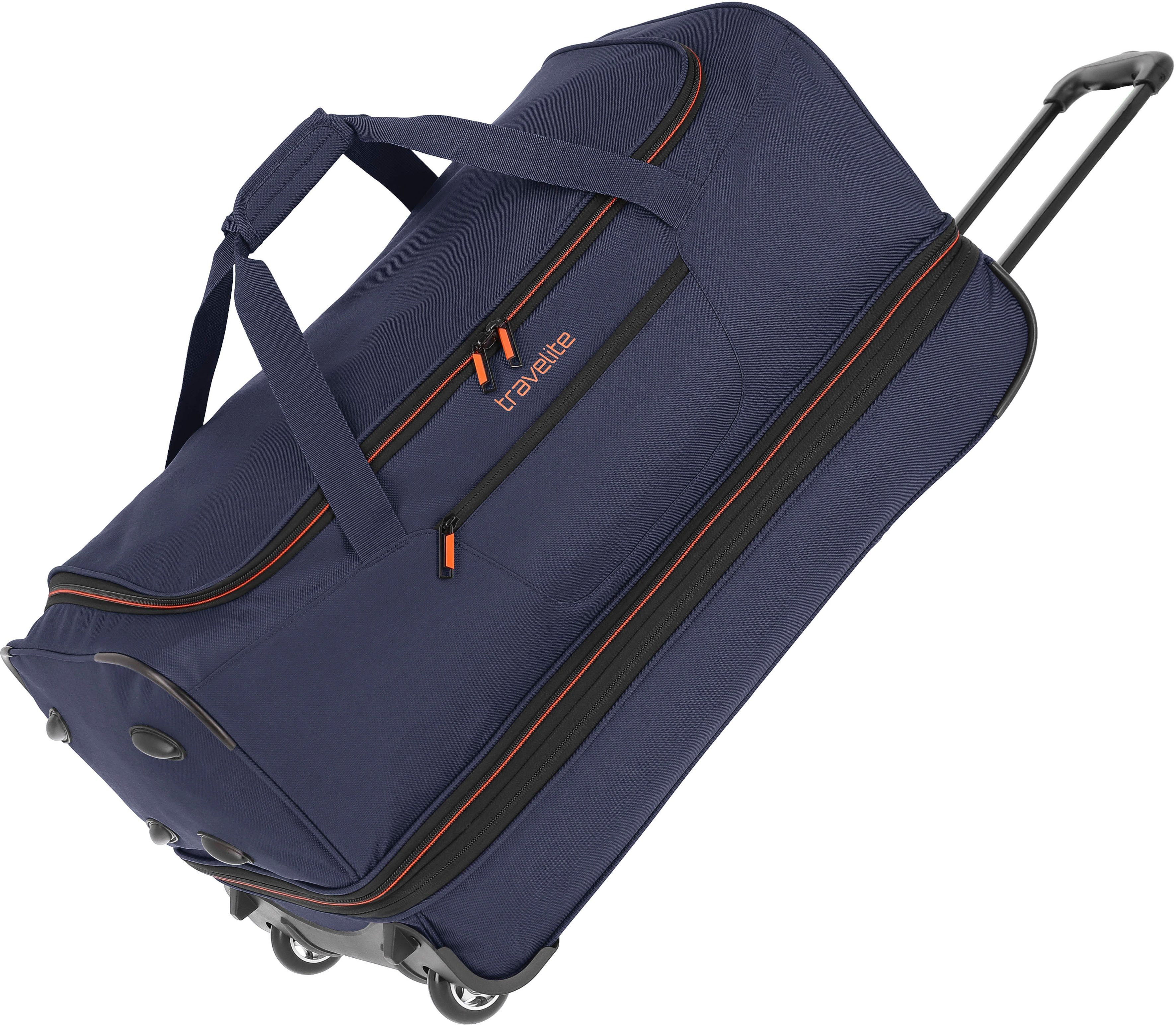 travelite Reisetasche Basics, 70 cm, mit Trolleyfunktion und Volumenerweiterung