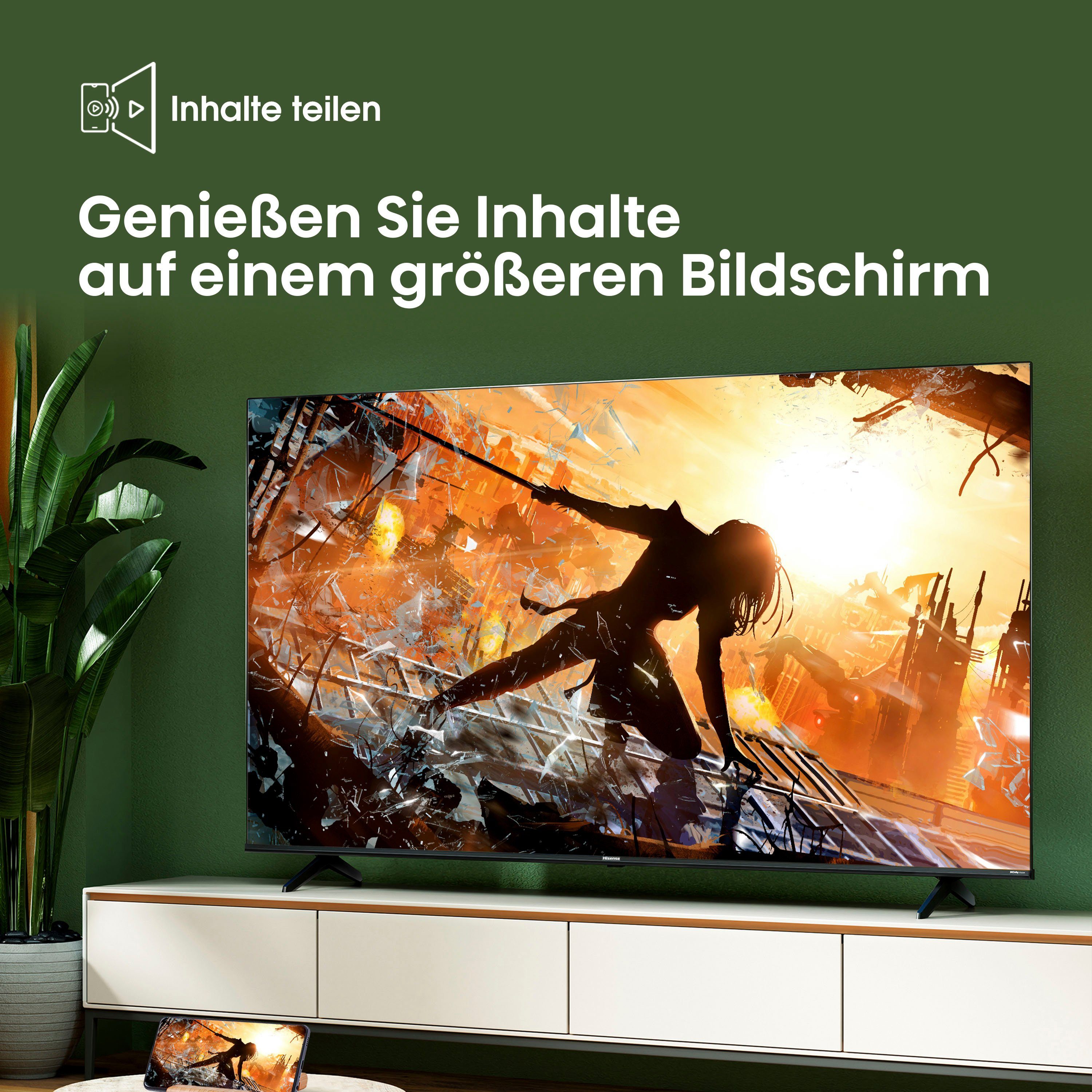 Hisense 43E61KT LED-Fernseher (108 cm/43 Zoll, 4K Ultra HD, Smart-TV, Smart-TV, Dolby Vision, Triple Tuner DVB-C/S/S2/T/T2)
