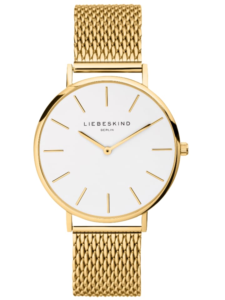 Liebeskind Quarzuhr in Gold/ Weiß günstig kaufen onesize