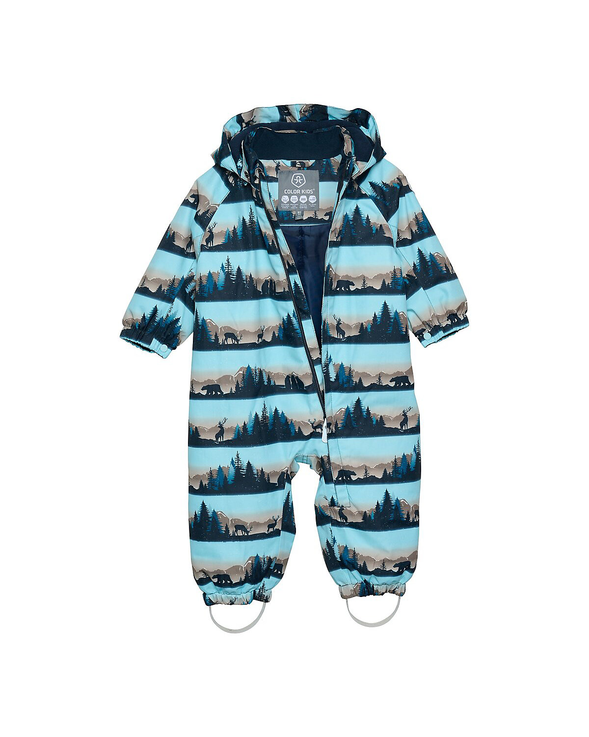 Schneeoverall mit abnehmbarer Kapuze Wald
