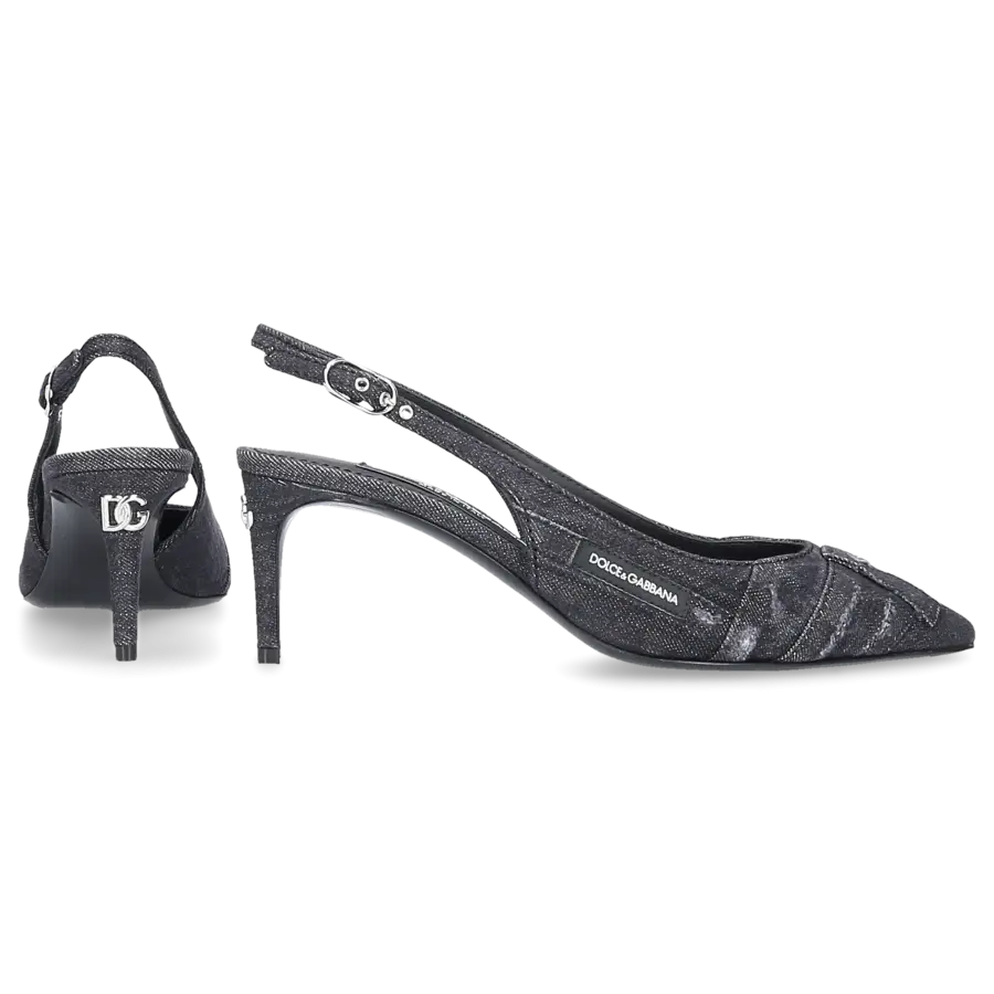 Dolce & Gabbana - Pumps CARDINALE 60 Denim - schwarz