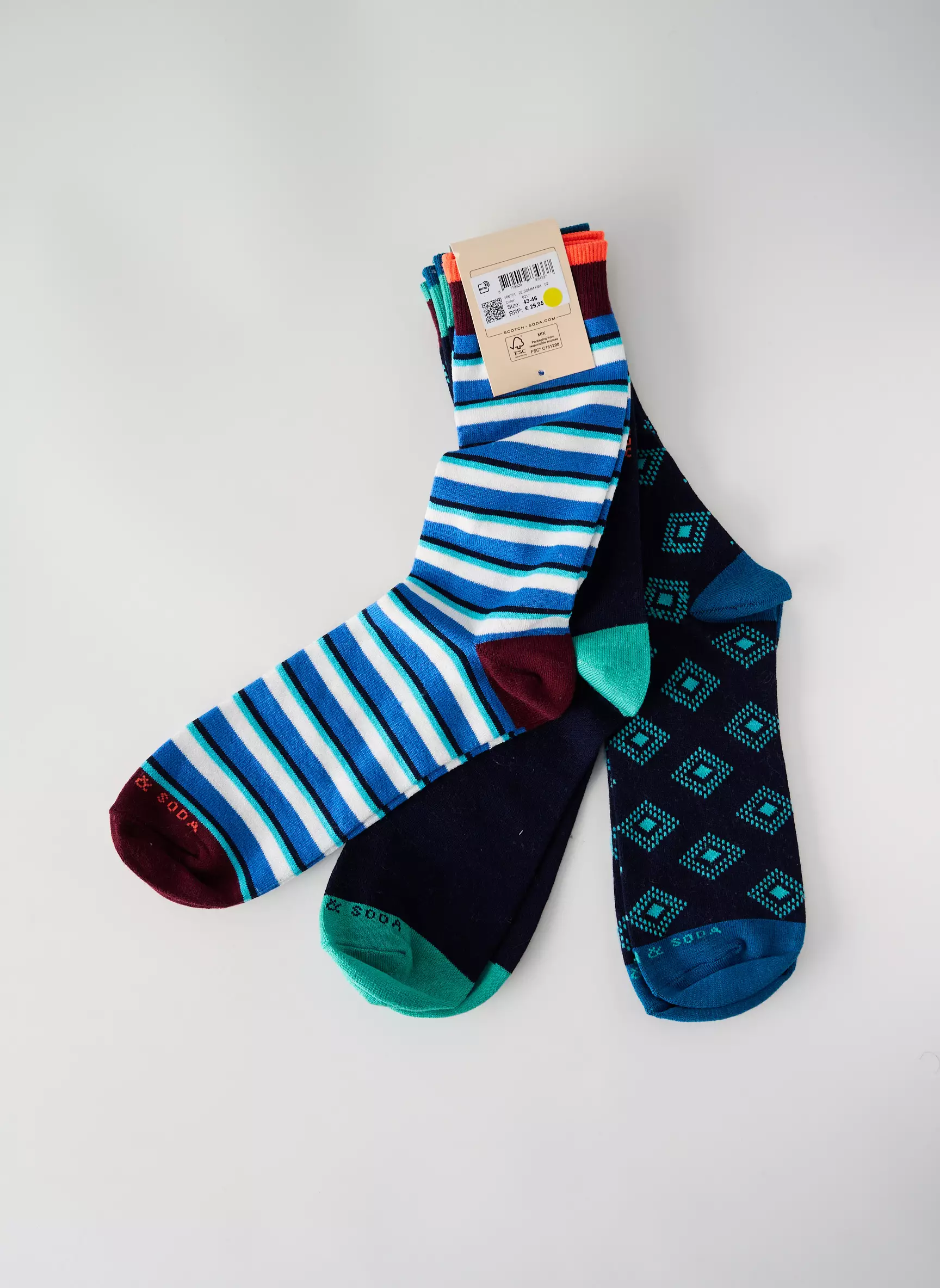Scotch Soda Chaussette Homme couleur bleu