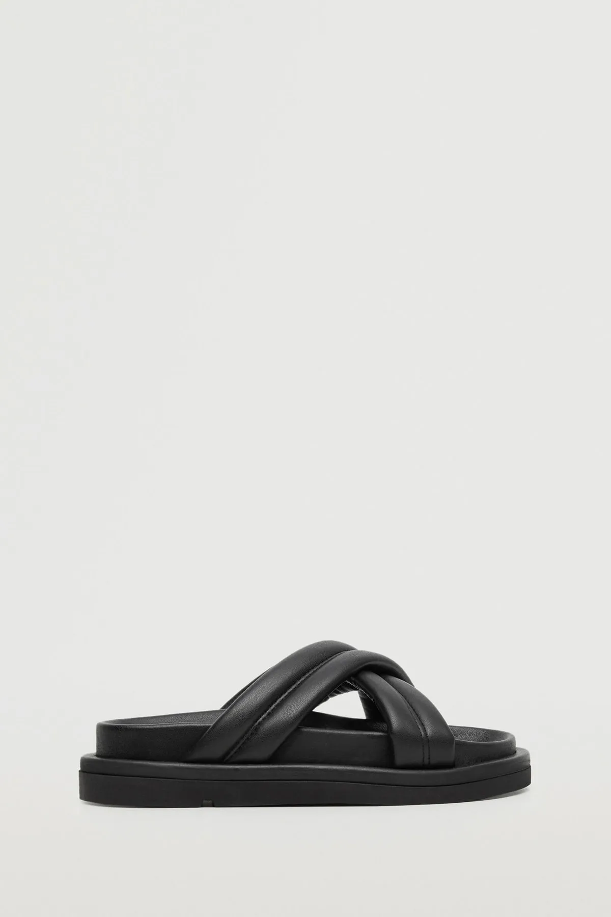 MANGO  Schwarze Damensandalen 27054399
