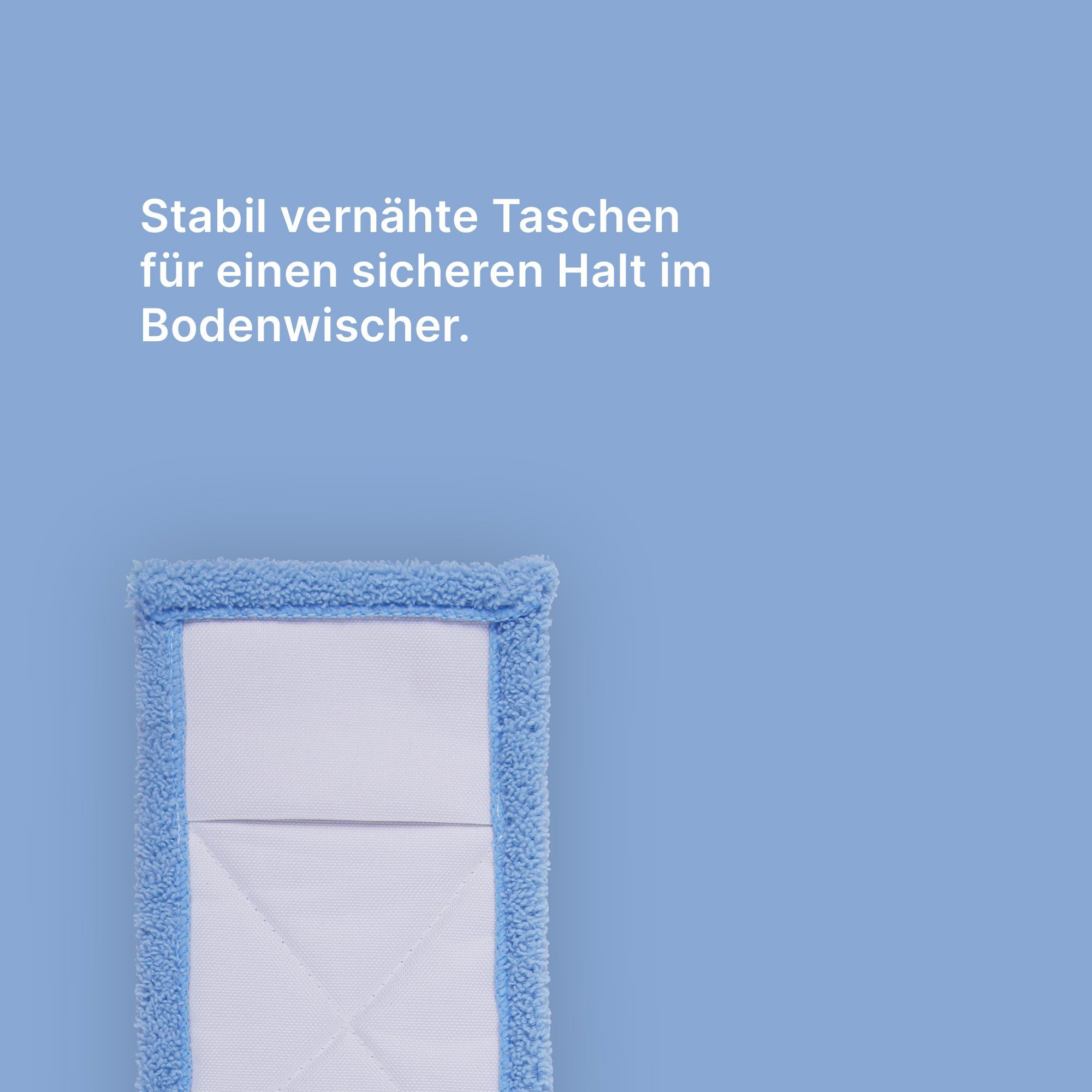 Bestlivings Mikrofaser Wischbezug (Mikrofaser, 40x12 cm, für alle gänigen Klapphalter, 1-tlg., Ersatzbezug für Bodenwischer Flachwischer Bezug - Wischmopp)