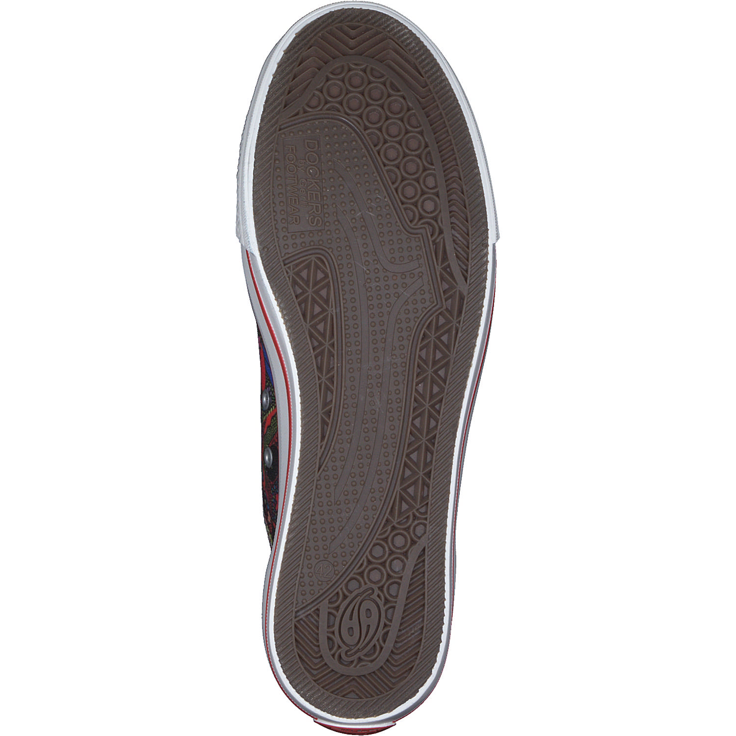 Dockers 3GUR901, Schnürschuhe, Damen, rot/multi