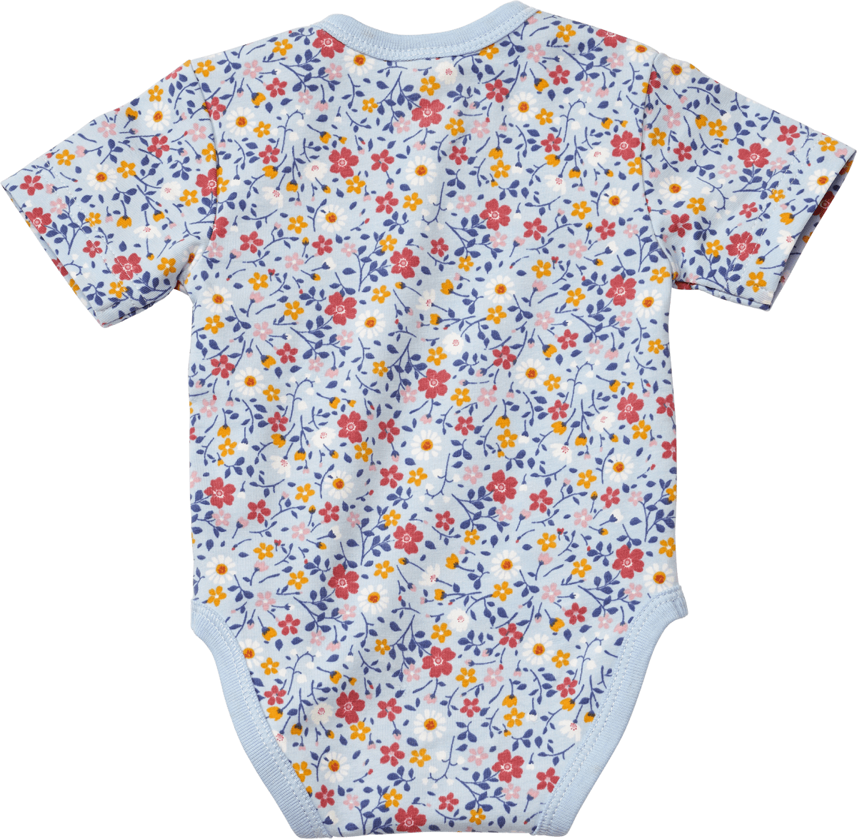 Wickelbody Pro Climate mit Blumen-Muster, blau, Gr. 62/68, 1 St