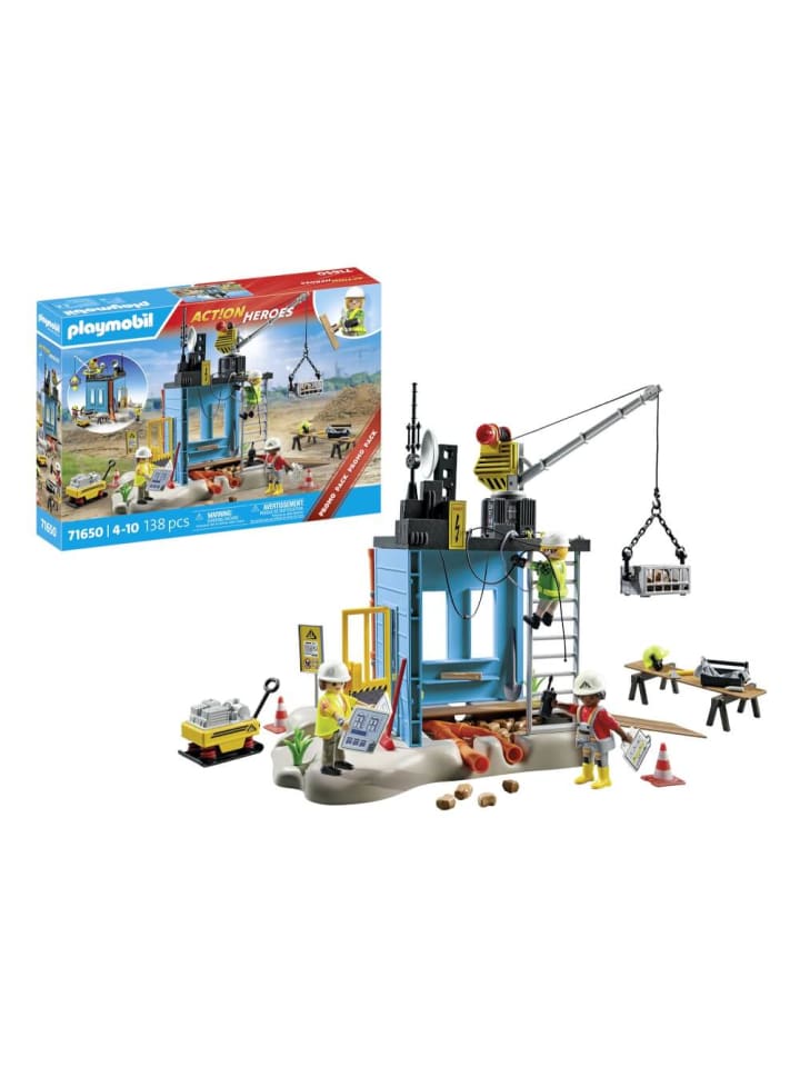 Playmobil Spielfiguren Set Action Heroes, Baustelle günstig kaufen onesize