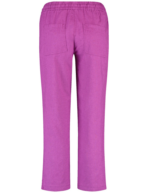 Schlupfhose Easy Fit aus Baumwoll-Leinen