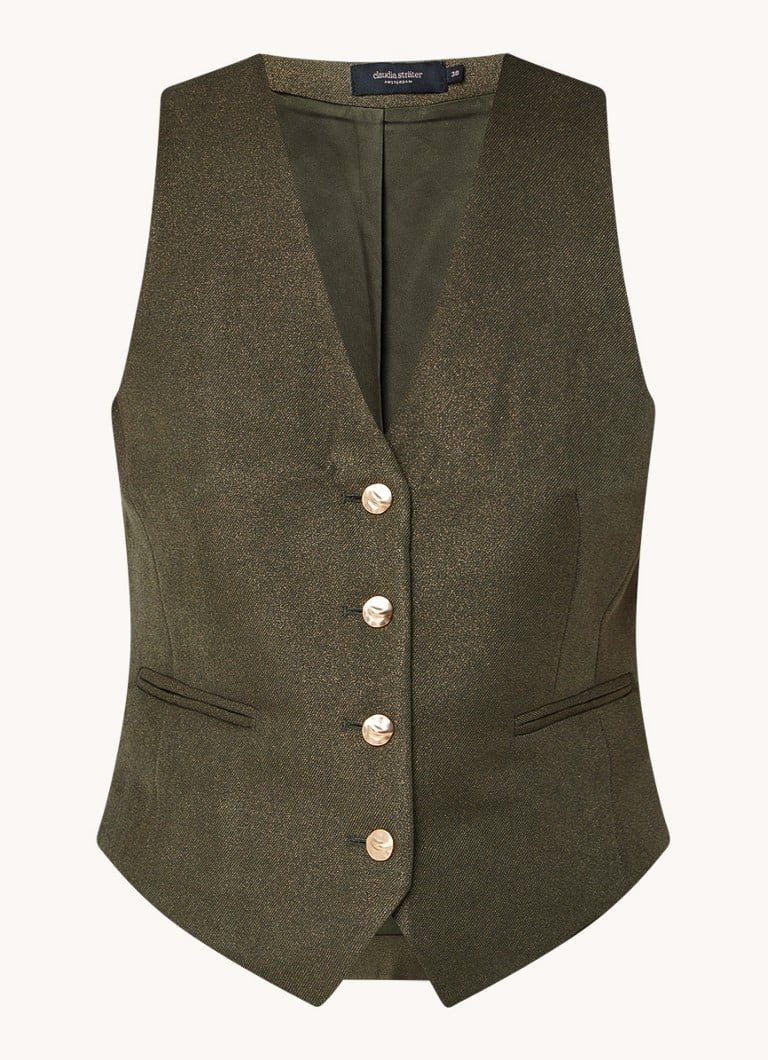 Gilet Claudia Sträter avec poches passepoilées et lurex