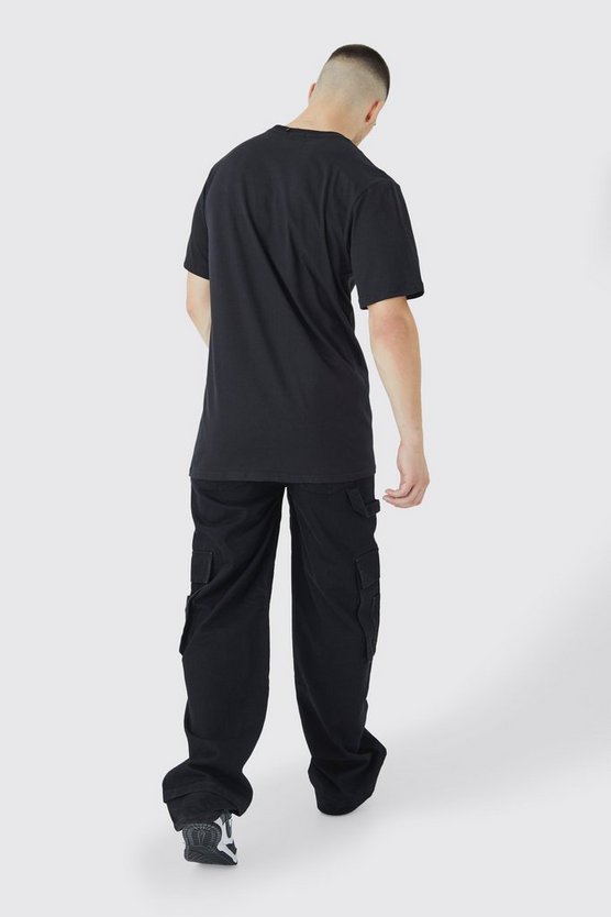 Tall Oversize T-Shirt mit Tiger-Print