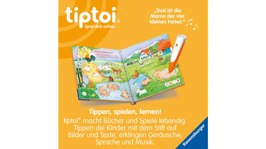 Ravensburger tiptoi - Mein Wörter-Bilderbuch Tiere