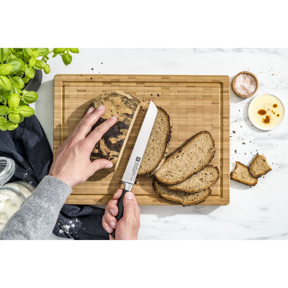 Brotmesser 20 cm, Gold Matt