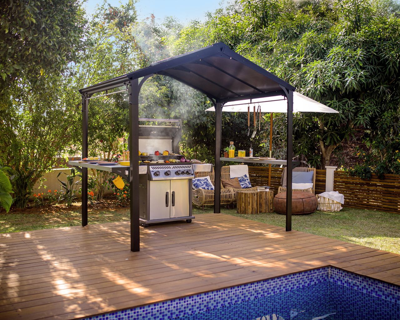 Canopia by Palram Austin Grillpavillon, schwarz