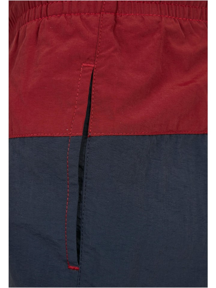 Urban Classics Urban Classics Badeshorts in navy/burgundy günstig kaufen