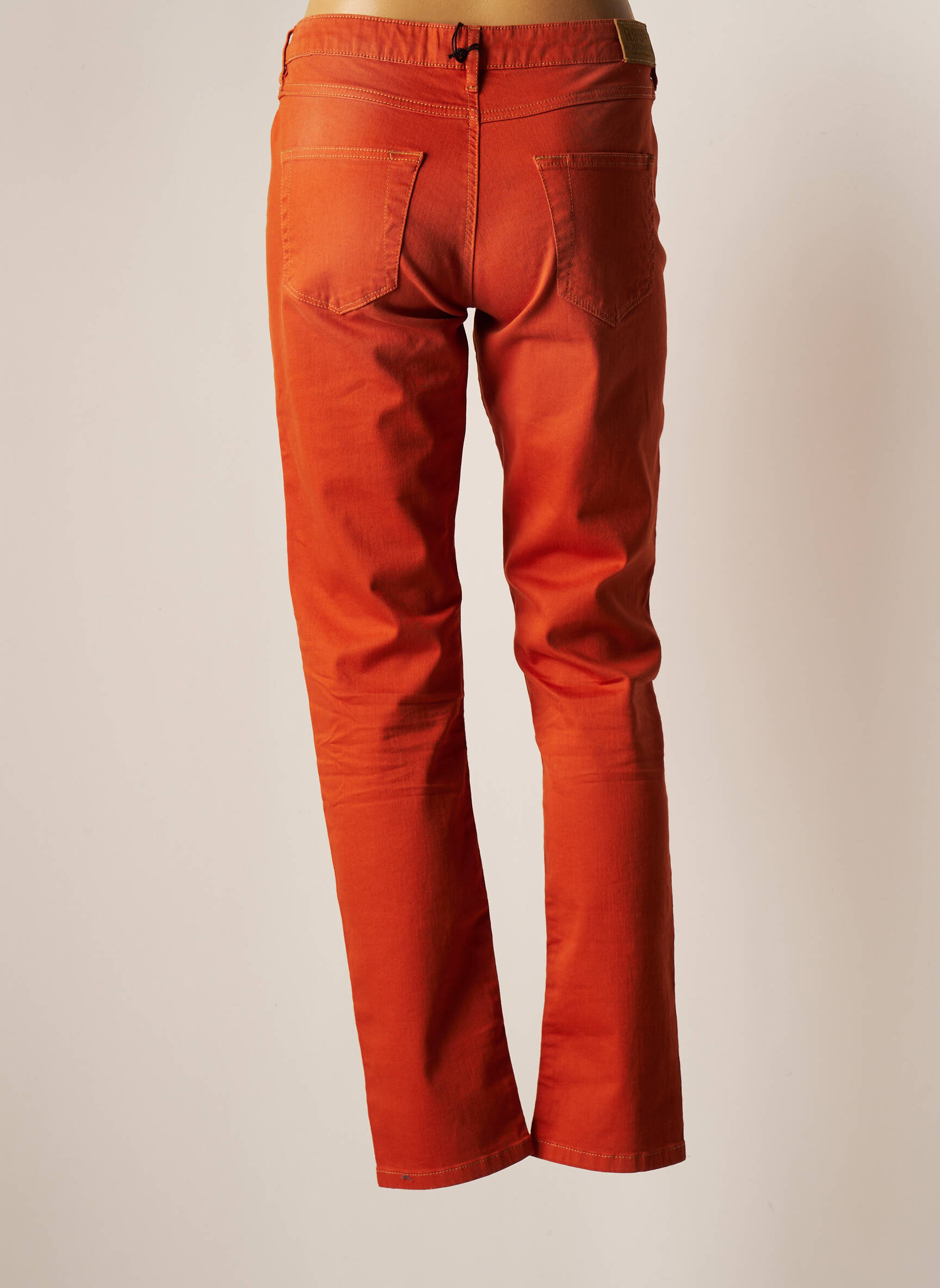 R95th Jeans Coupe Slim Femme couleur orange