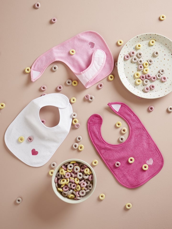 Bieco Spielwaren Baby Lätzchen 4er Pack abwaschbar in Mehrfarbig günstig kaufen onesize