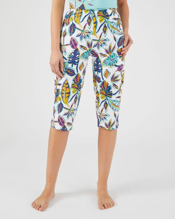 Pantacourt de pyjama pur coton peigné