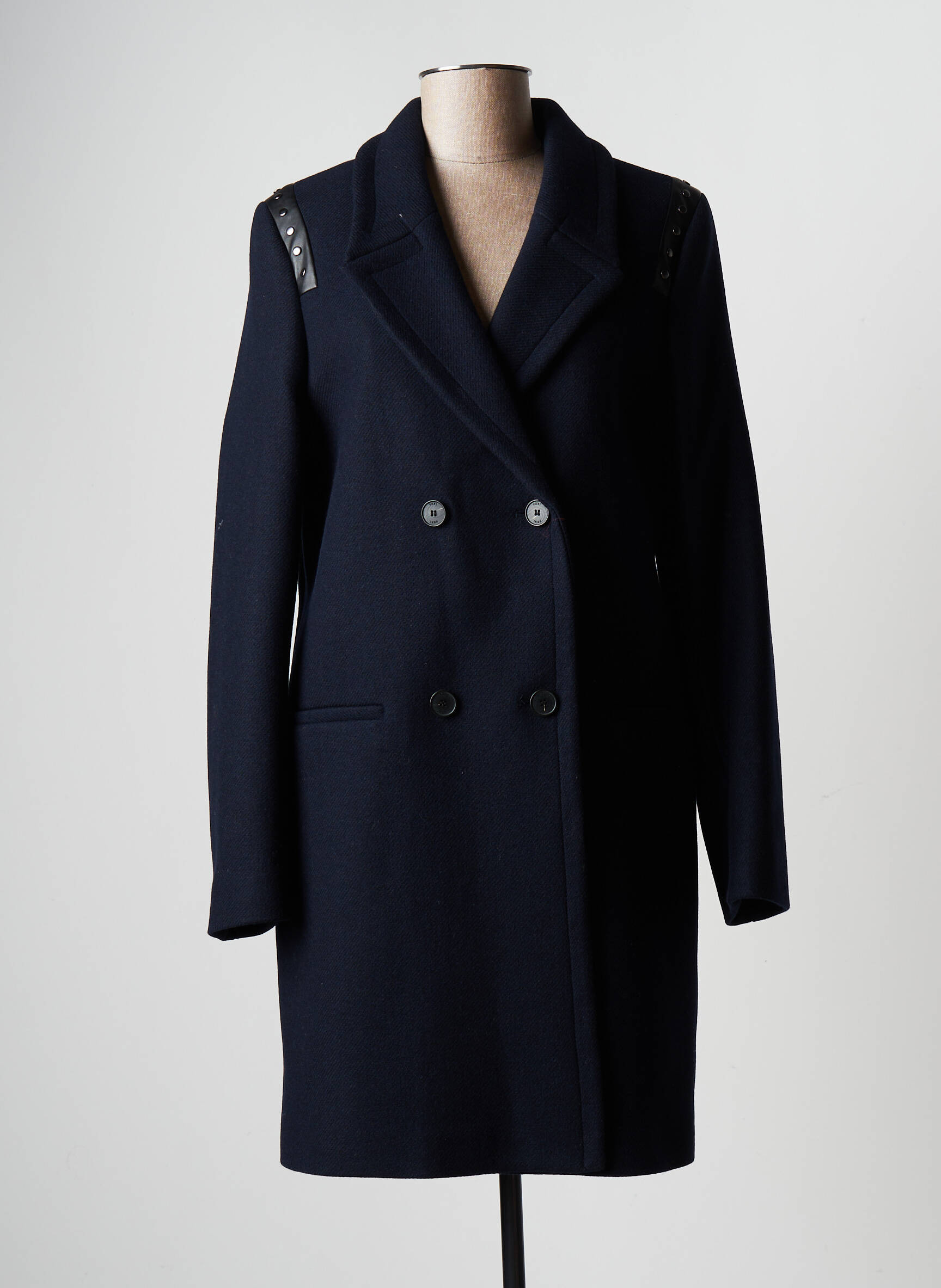 Ikks Manteaux Longs Femme couleur bleu