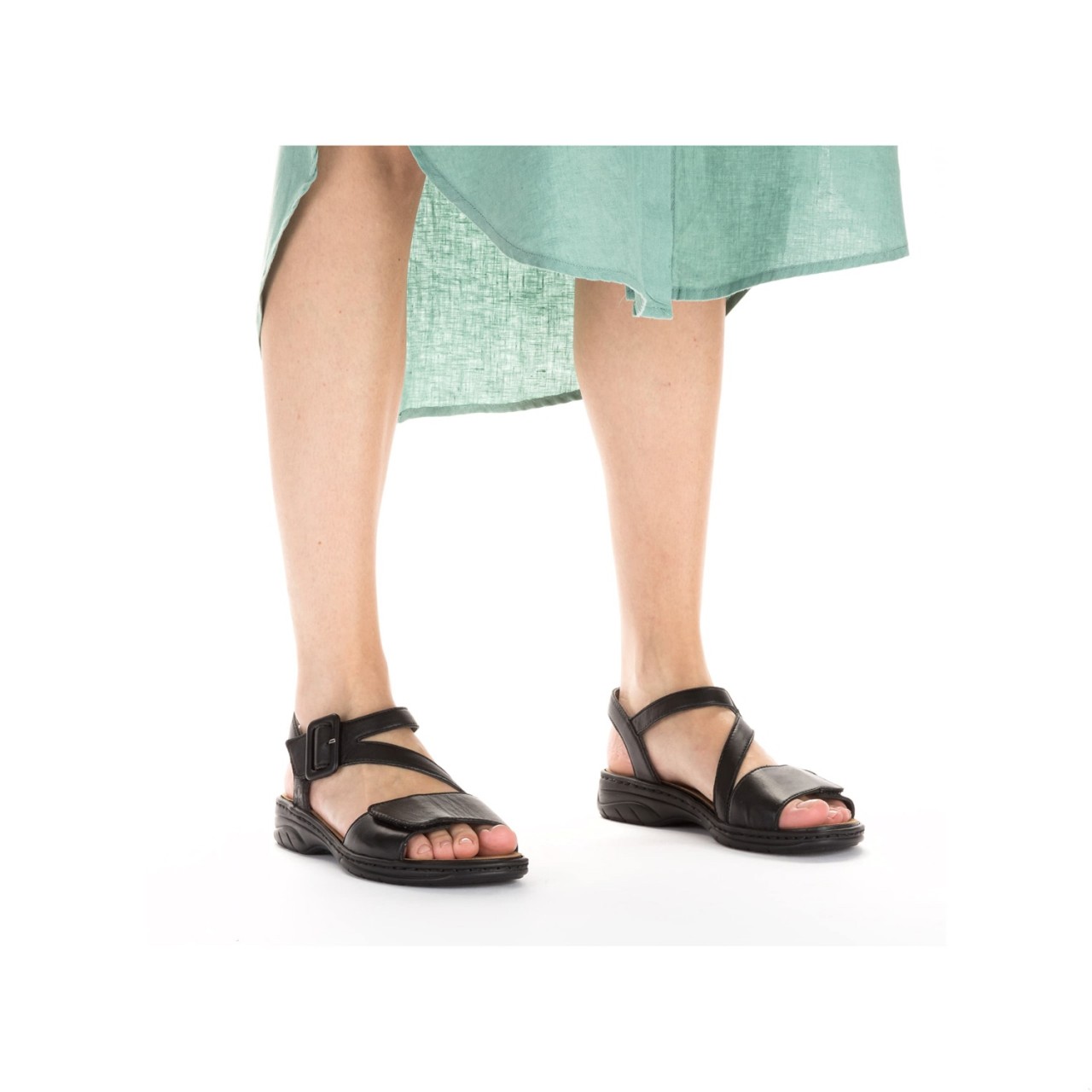 RIEKER Klassische Sandalen schwarz