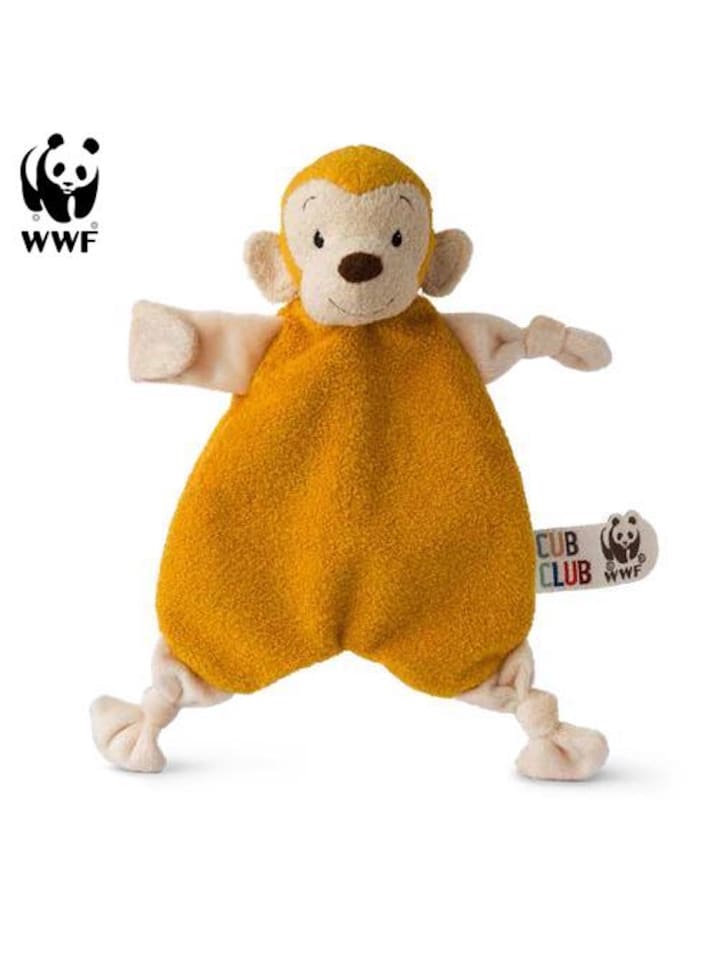 WWF Cub Club - Schmusetuch Mago das Äffchen (30cm) in gelb günstig kaufen onesize