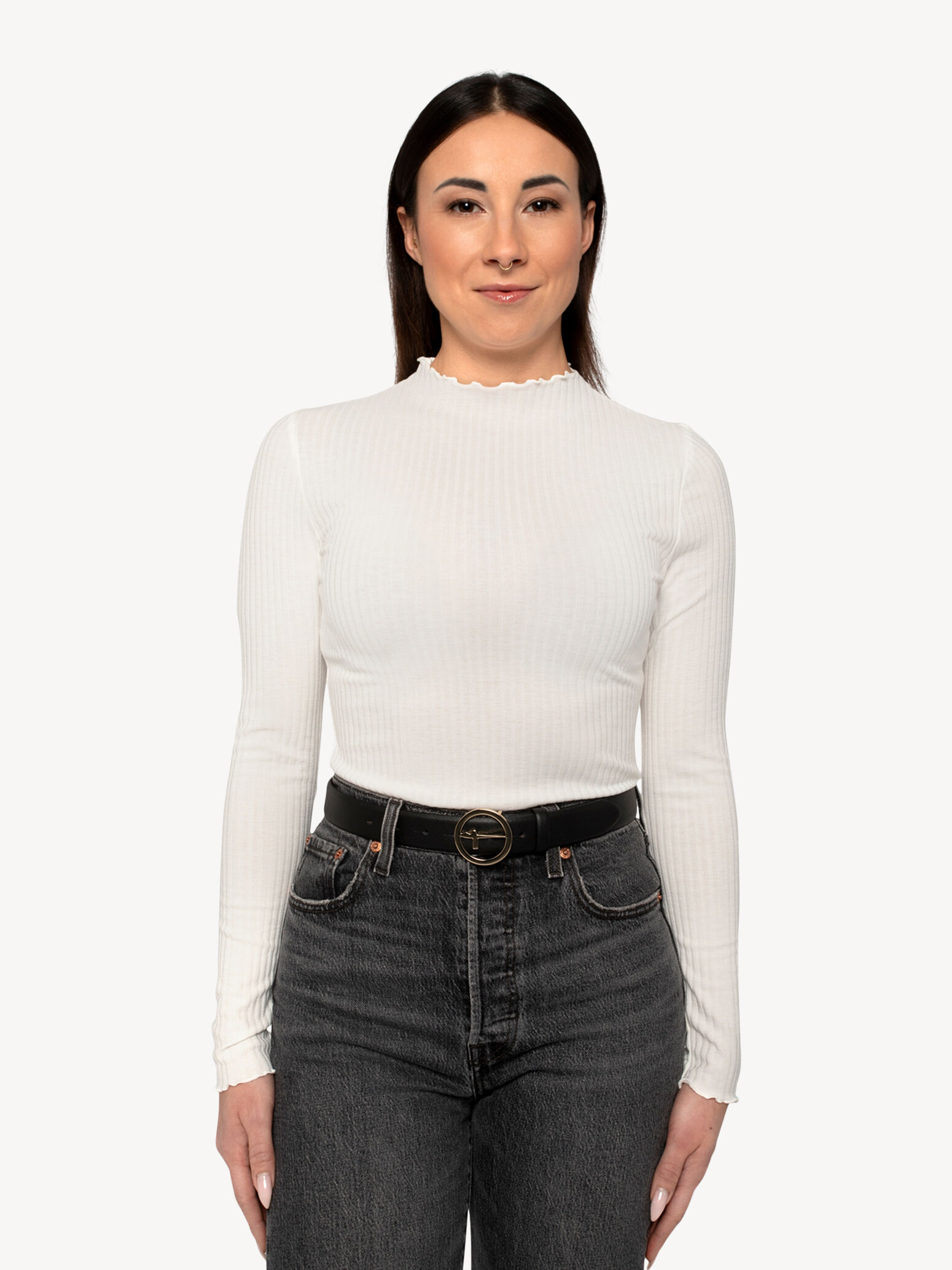 Ceinture en cuir - noir