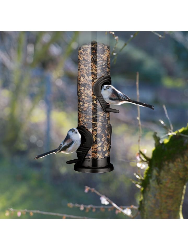 relaxdays Vogelfutterspender in Schwarz - (B)13 x (H)42 x (T)13 cm günstig kaufen onesize