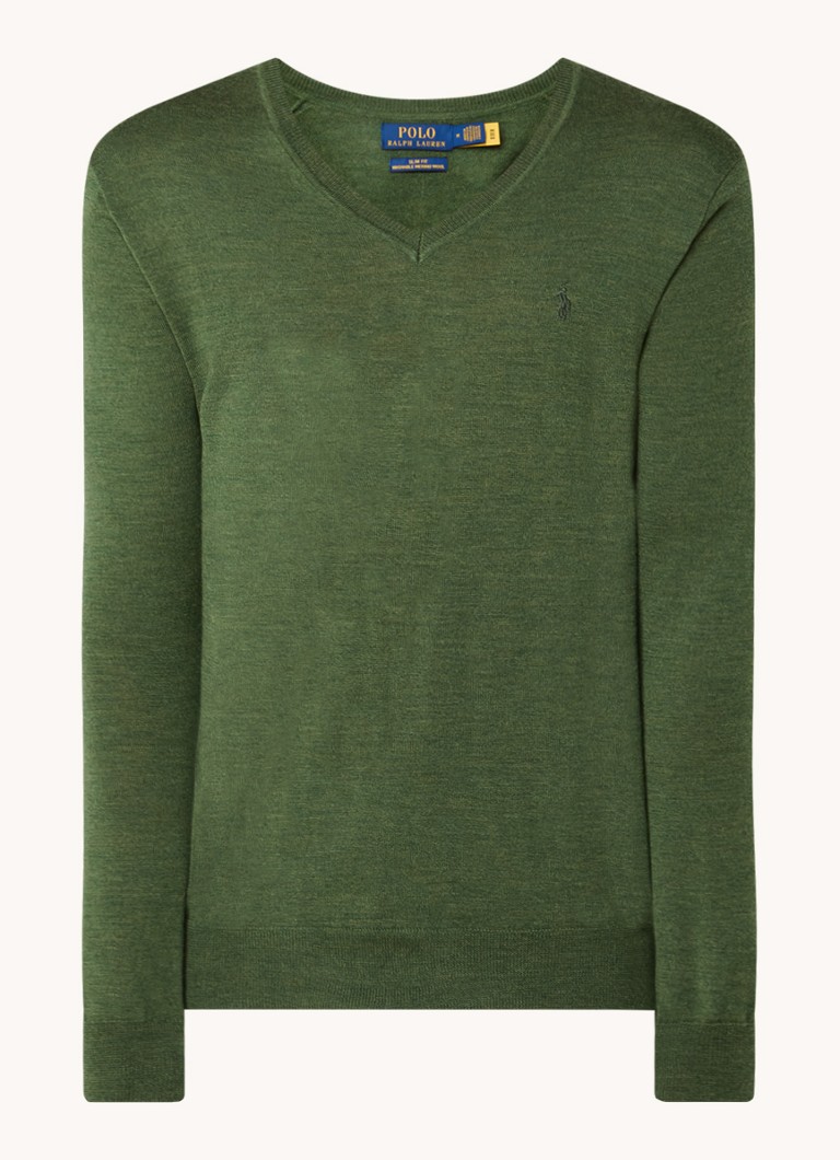 Ralph Lauren Fine-knit wool pullover with logo