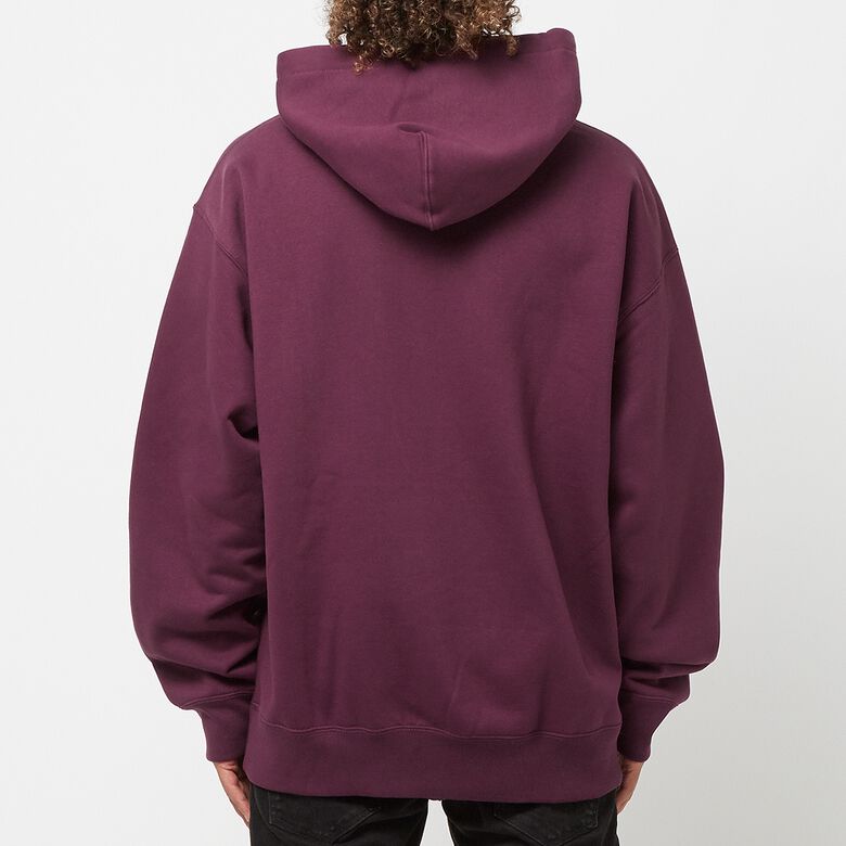 NIKE Solo Swoosh Fleece Hoodie night maroon/white