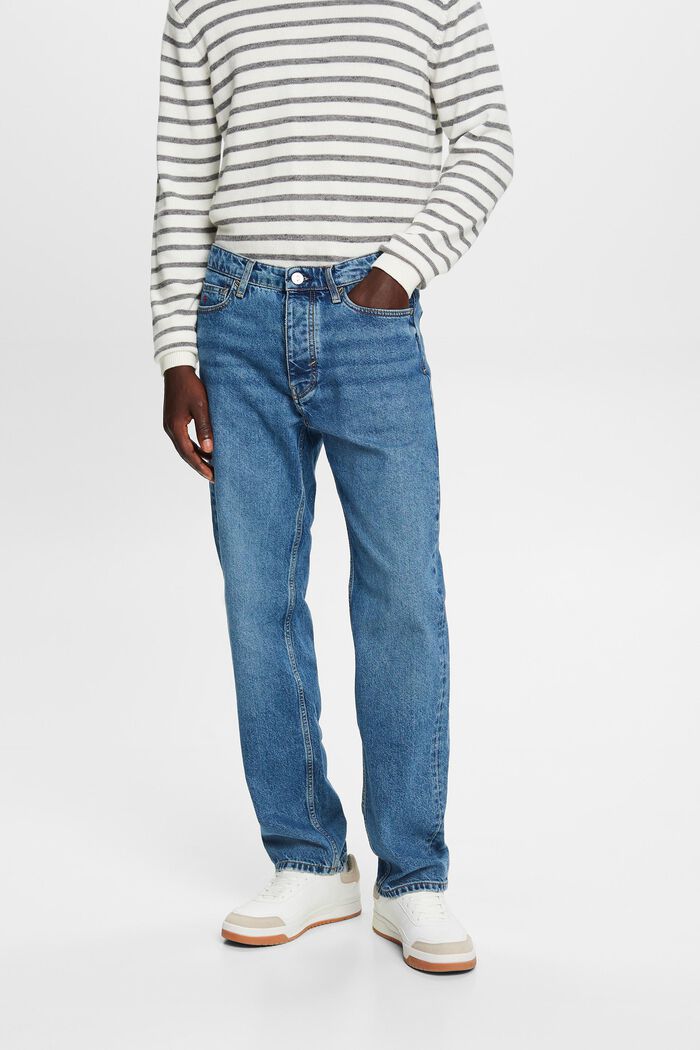 Lockere Retro-Jeans mit mittlerer Bundhöhe