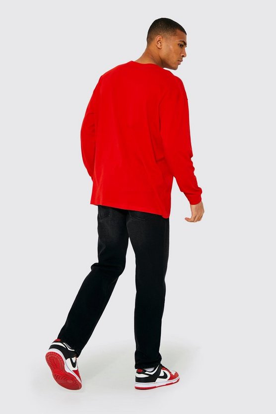 Langärmliges Oversize T-Shirt