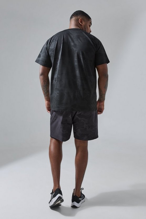 Plus Man Active 2-in-1 Camouflage-Shorts