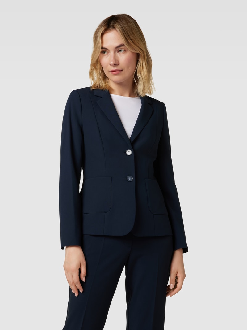 Blazer mit Reverskragen in marineblau