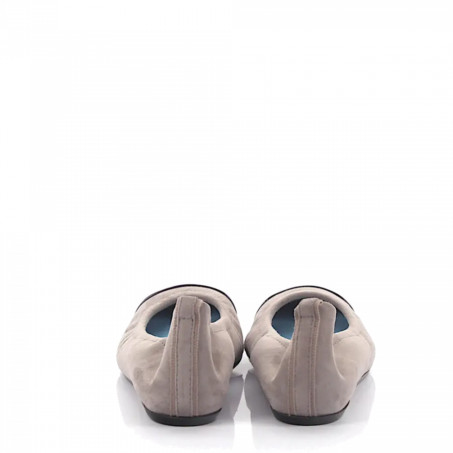 Lanvin - Ballerinas Veloursleder grau - grau