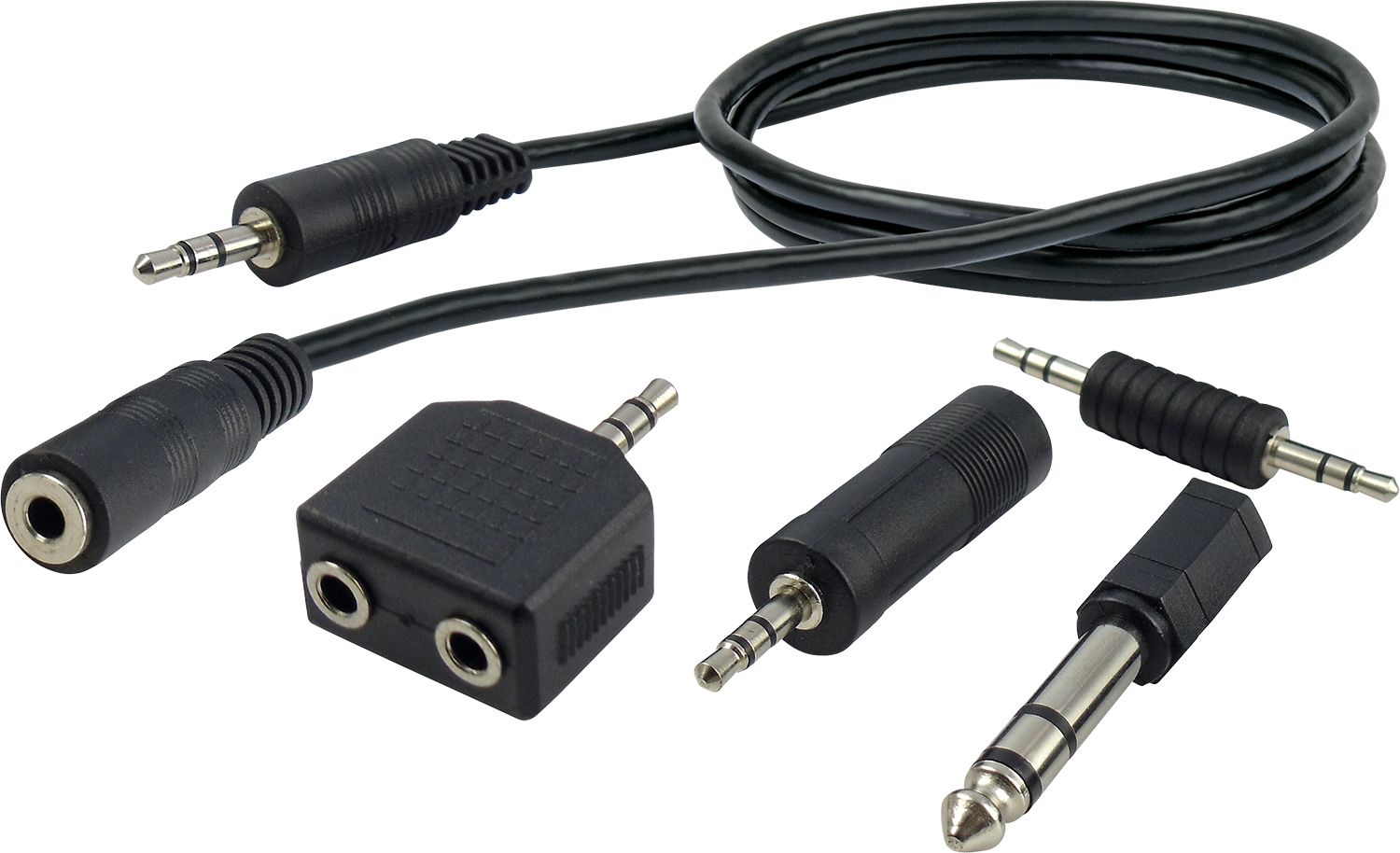 Schwaiger KHASETHQ 5-teilige Audio-Adapter Set
