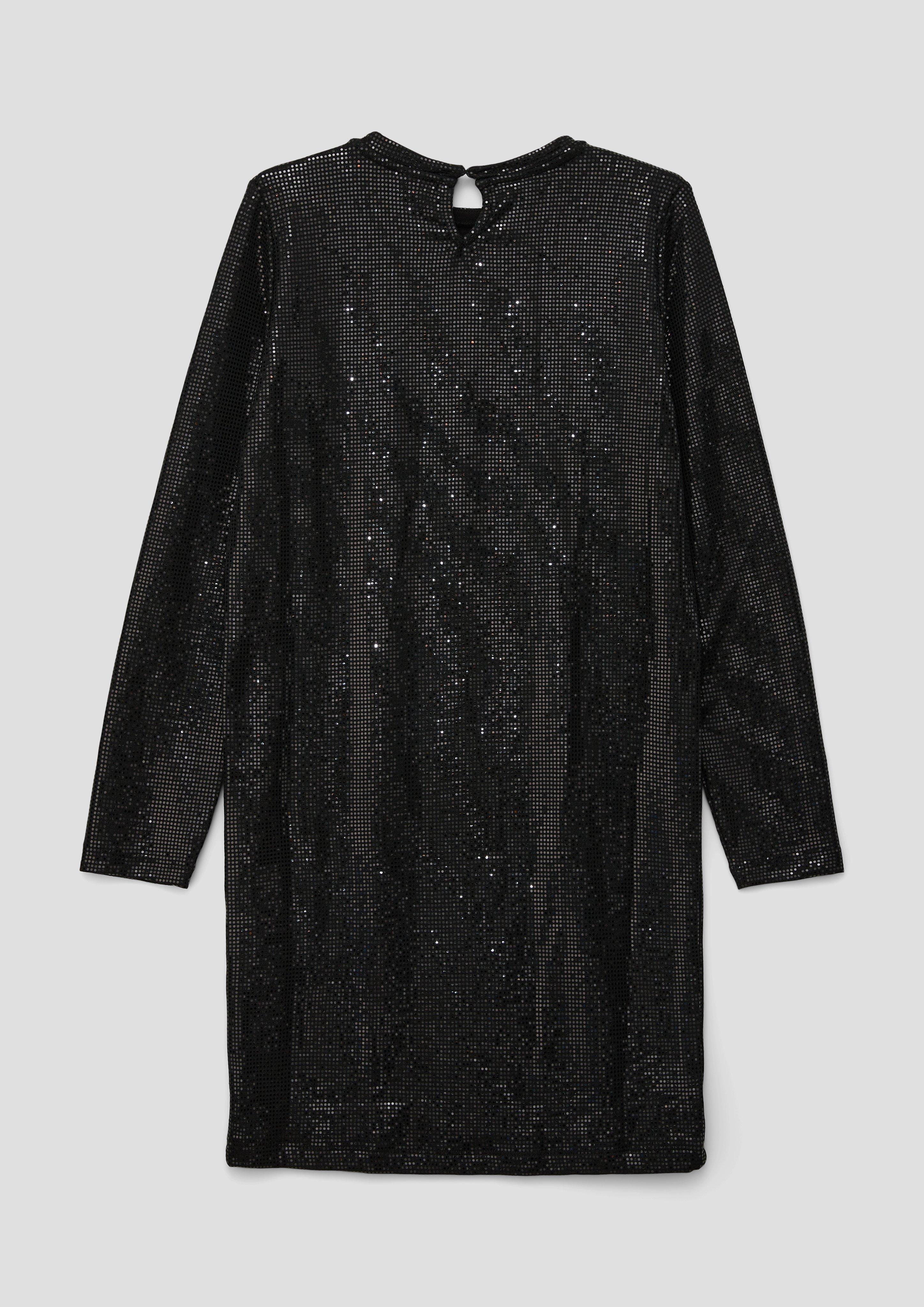 Jerseykleid mit Pailletten-Besatz  2137306-9999