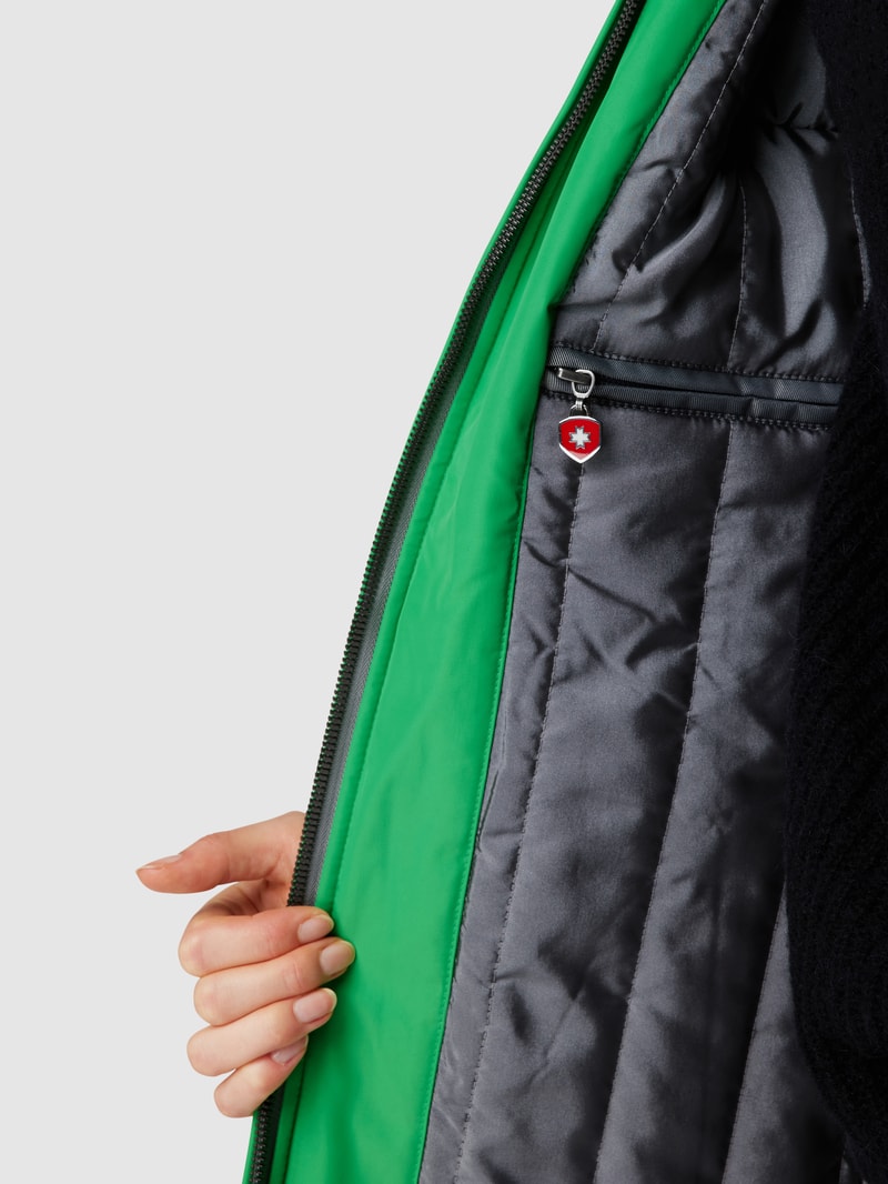 Jacke mit Label-Detail Modell 'STOCKHOLM' in grasgrün