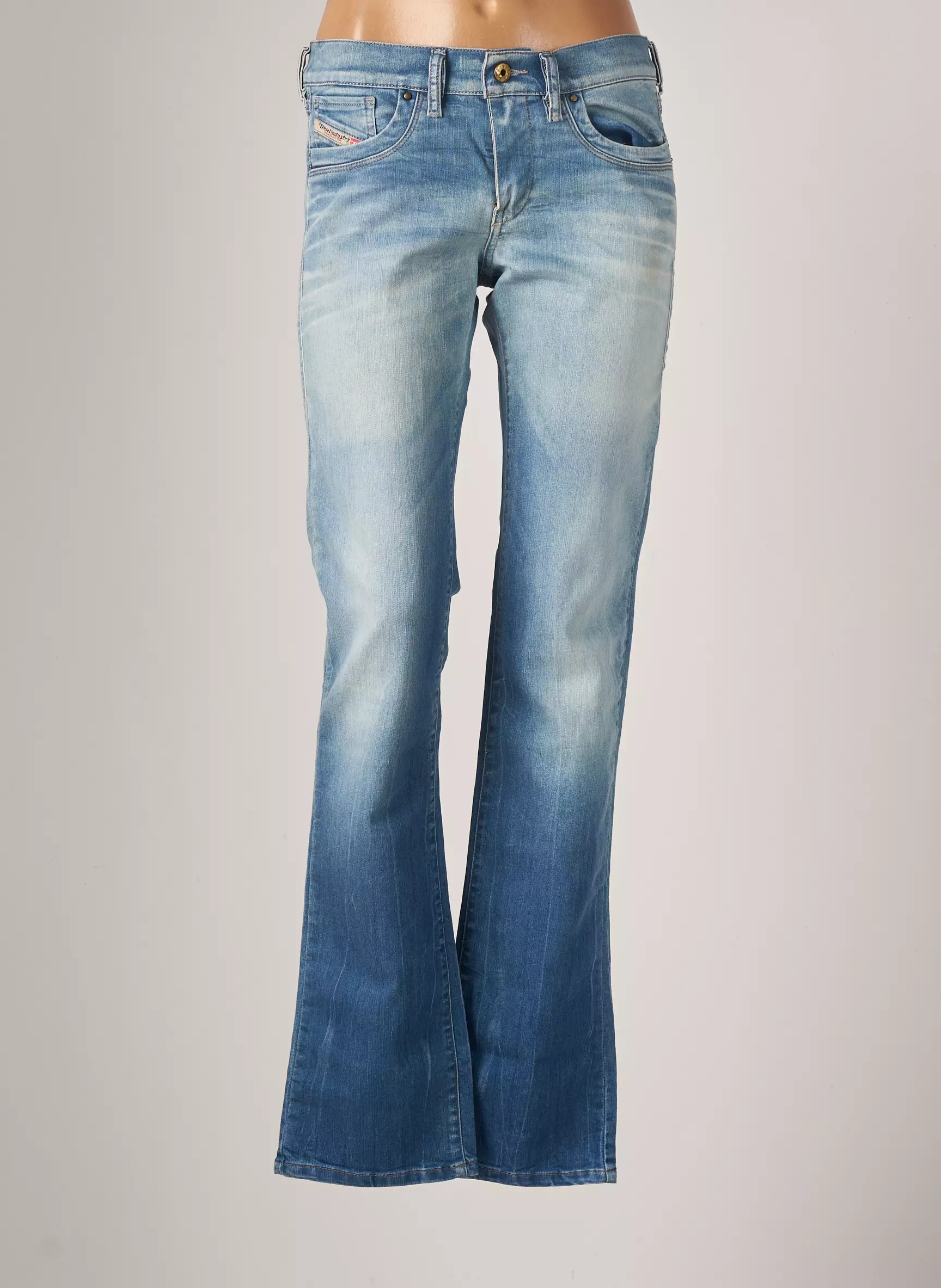 Diesel Jeans Bootcut Femme couleur bleu