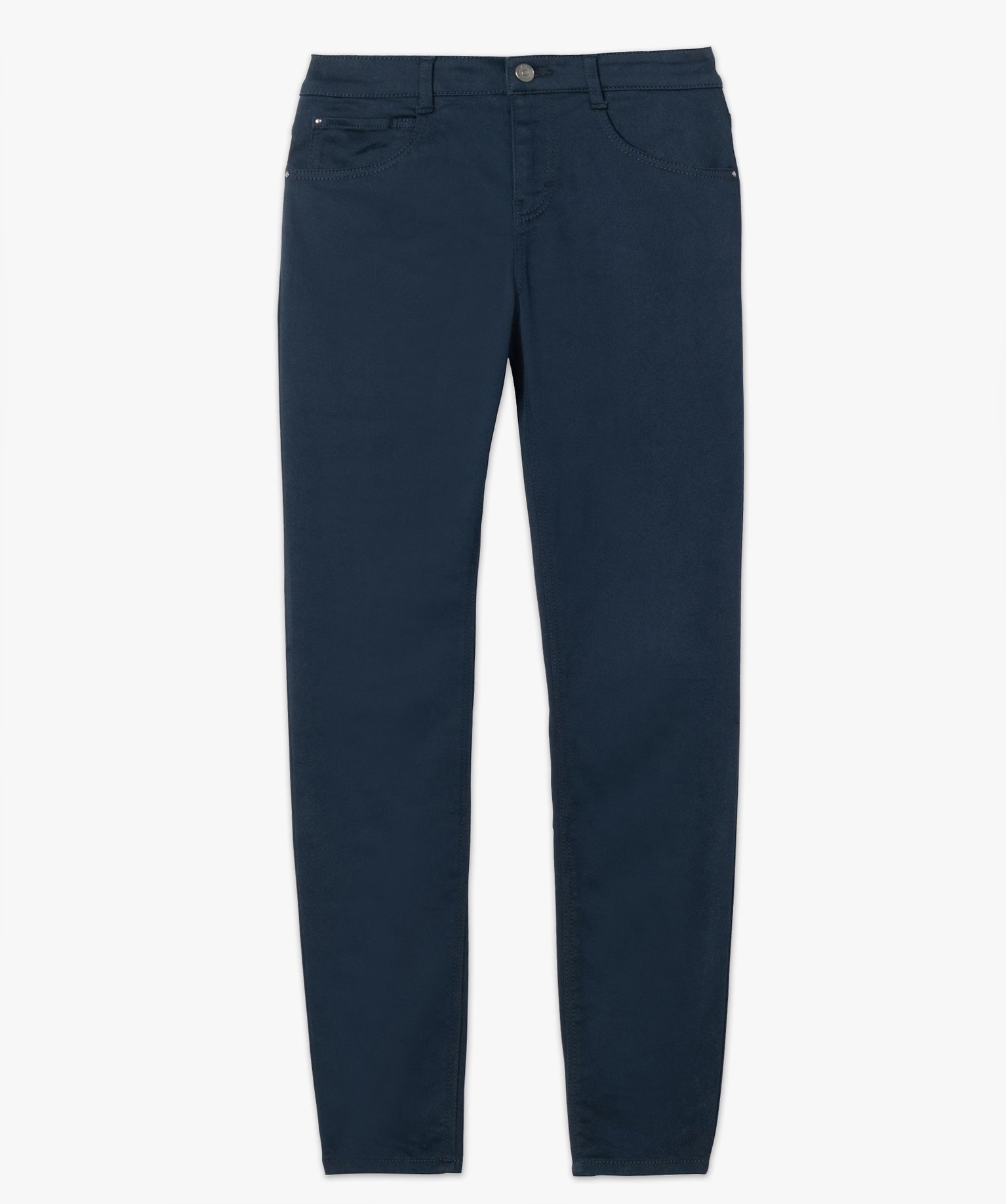 Pantalon femme coupe slim - Longueur L26 marine | GEMO