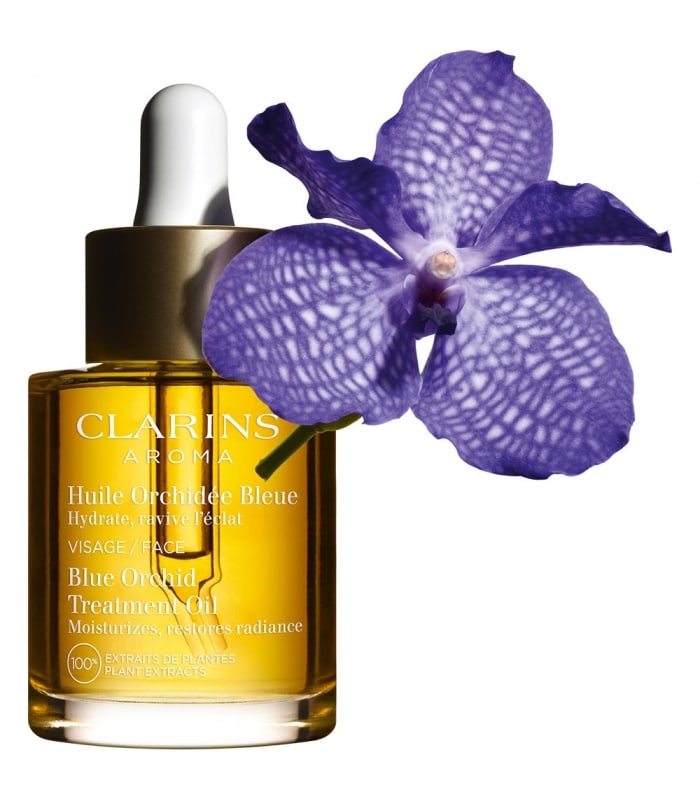 Clarins-HUILE ORCHIDÉE BLEUE-Hydrate, ravive l'éclat