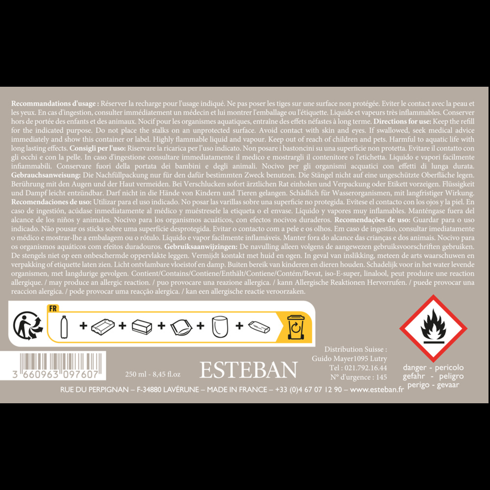 esteban Pur Lin Bouquet parfumé triptyque