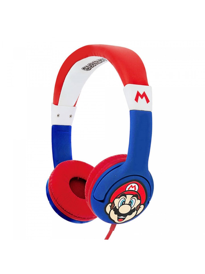 COFI 1453 Super Mario kabelgebundene Kopfhörer für Kinder zwischen in Blau-Rot günstig kaufen onesize