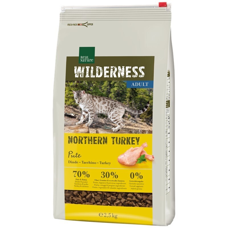 REAL NATURE Trockenfutter REAL NATURE WILDERNESS Northern Turkey Adult 2,5 kg