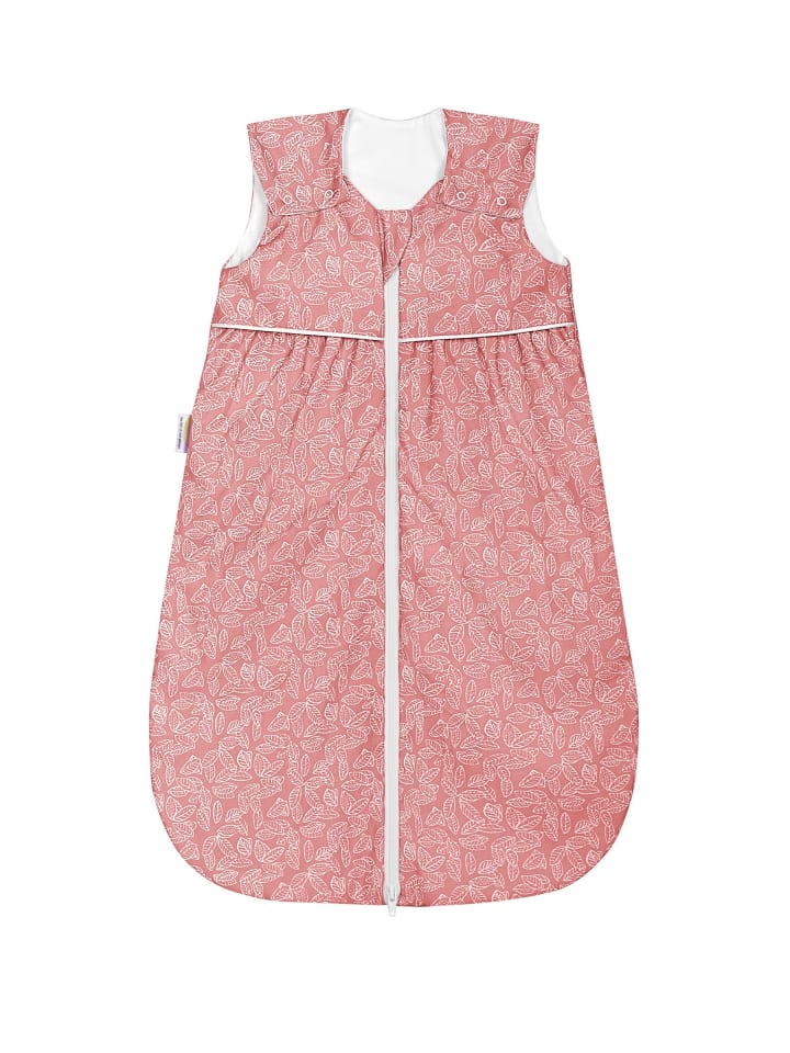 Kinderhaus Blaubär Odenwälder Sommer Schlafsack Anni light white leaves TOP in Cranberry günstig kaufen 70