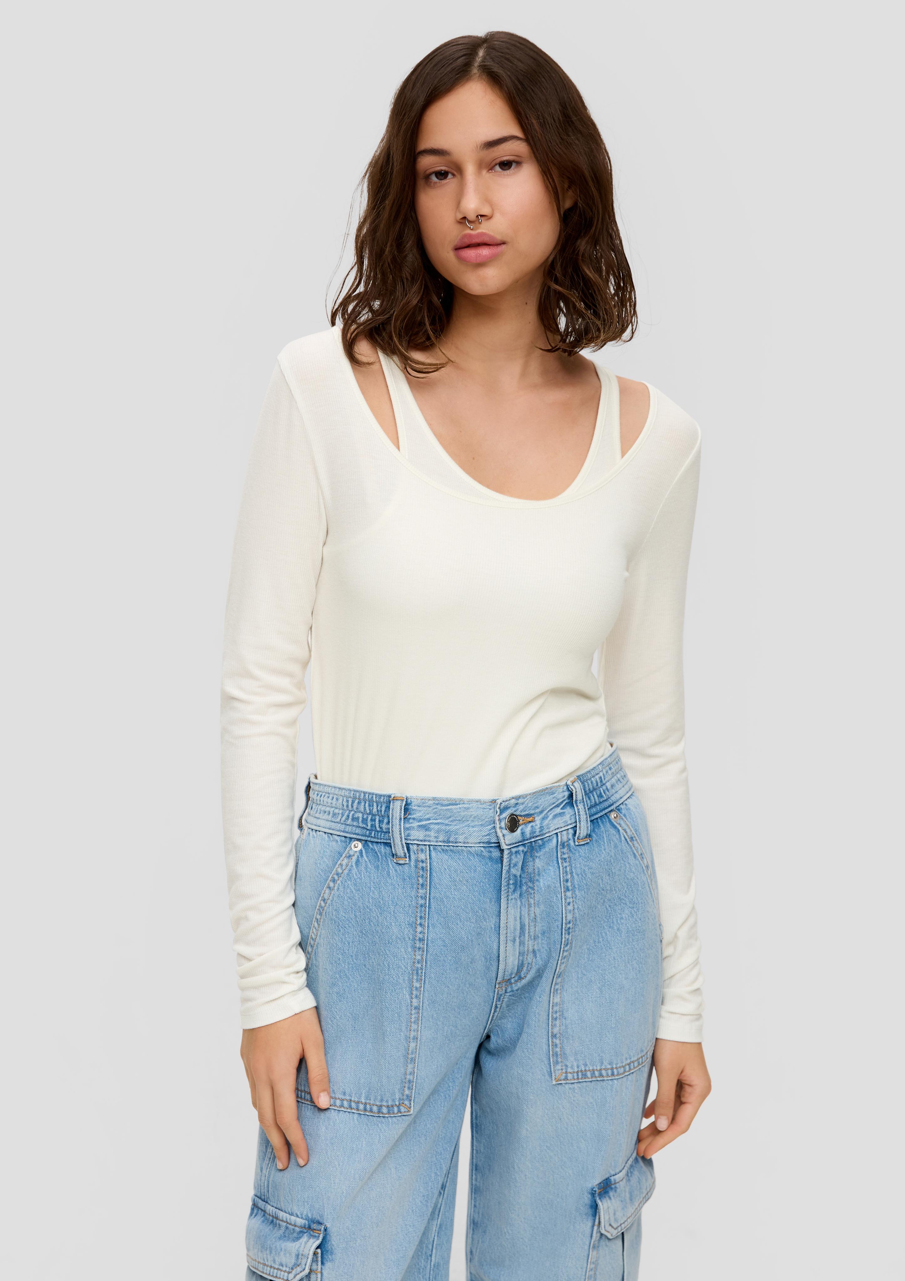 Doppellagiges Langarmshirt  2141065-0200