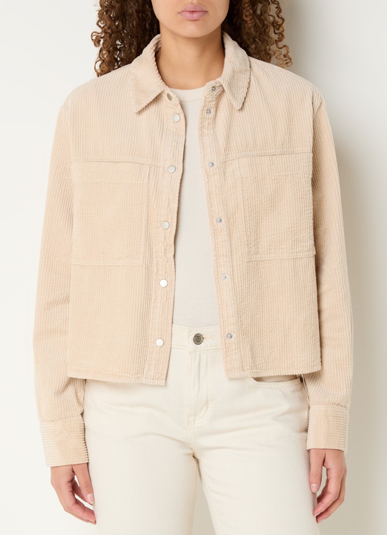 OPUS Falba corduroy blouse with breast pockets