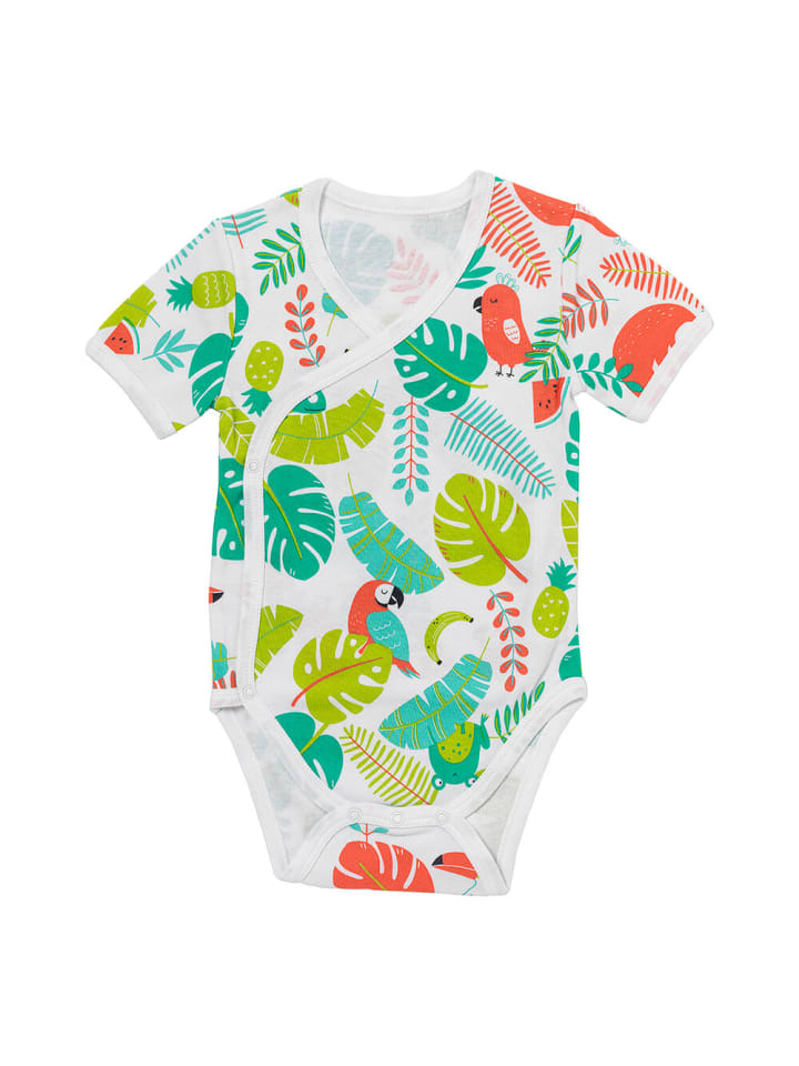 Schlummersack Bio Baby-Wickelbodys kurzarm 2er-Pack in Grün günstig kaufen